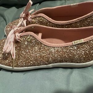 Keds Kate Spade Sparkling Pink Glitter Sneakers